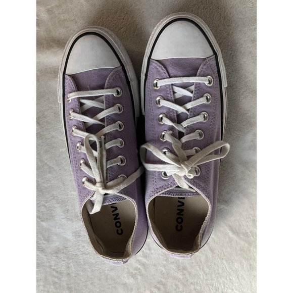 Converse Chuck Taylor All Star Ox Lift sneakers in washed Lilac size 7.5 women - Picture 8 of 11